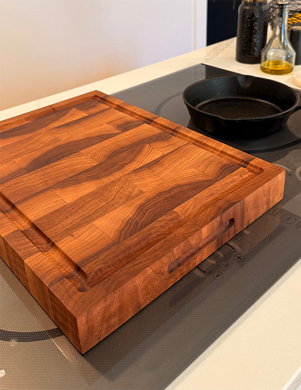 American Walnut End Grain Steel