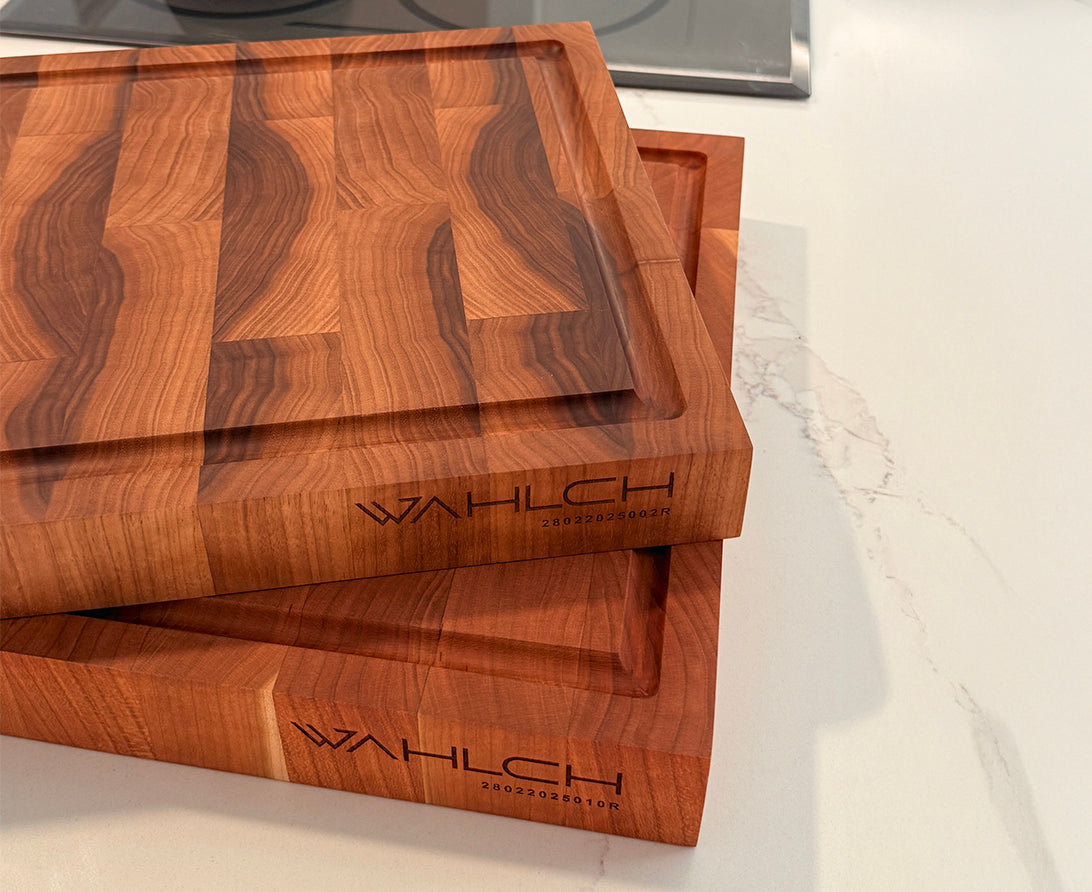 American Walnut End Grain Steel